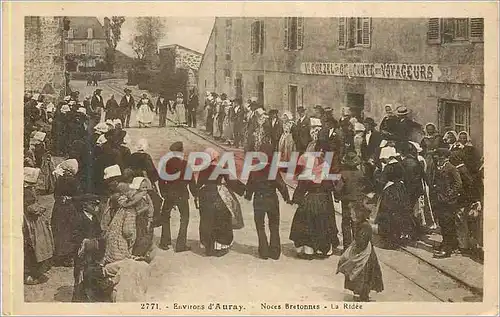 Cartes postales Environs d'Auray Noces Bretons La Ridee Folklore
