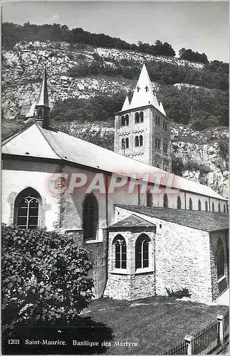 Moderne Karte Saint Maurice Basilique des Martyrs