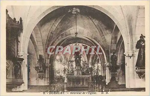 Ansichtskarte AK Domremy Interieur de l'Eglise