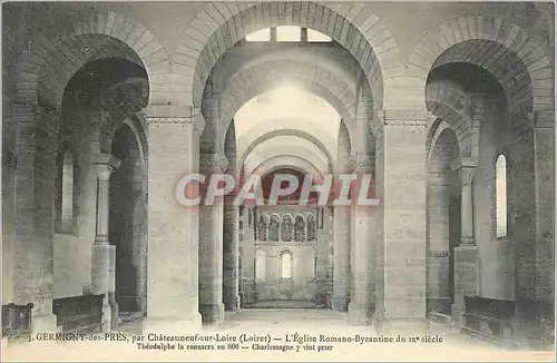 Ansichtskarte AK Germigny des Pres par Chateauneuf sur Loire (Loiret) L'Eglise Romano Byzantine du IXe Siecle