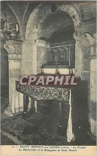 Cartes postales Saint Benoit sur Loire (Loiret) La Crypte Le Martyrium et le Reliquaire de Saint Benoit