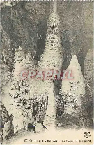 Cartes postales Grottes Dargilan La Mosquee et le Minaret