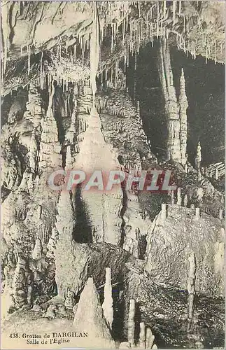 Cartes postales Grottes Dargilan Salle de l'Eglise