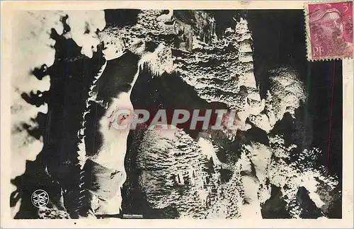 Moderne Karte Aven d'Orgnac (Ardeche) Paysages sous la Neige Gour Salle Nord