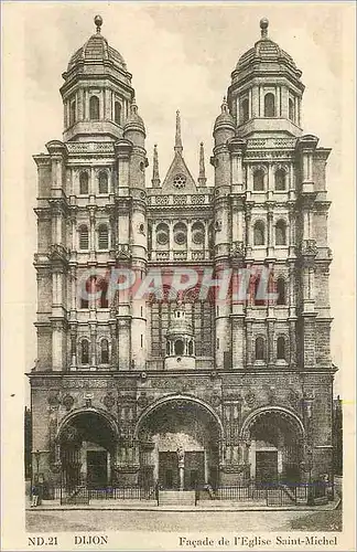 Cartes postales Dijon Facade de l'Eglise Saint Michel