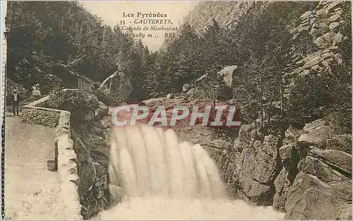 Ansichtskarte AK Cauterets Les Pyrenees La Cascade de Maubourat