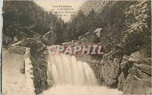Cartes postales Cauterets Les Pyrenees La Cascade de Maubourat