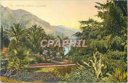 Cartes postales Monte Carlo Les Jardins