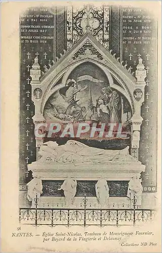 Cartes postales Nantes Eglise Saint Nicolas Tombeau de Monseigneur Fournier par Bayard de la Vingterie