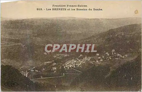 Ansichtskarte AK Les Brenets et les Bassins du Doubs Frontiere Franco Suisse