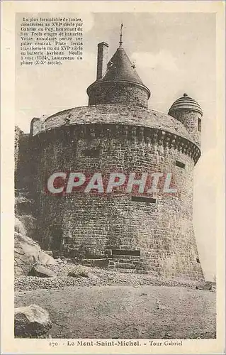 Cartes postales Le Mont Saint Michel Tour Gabriel