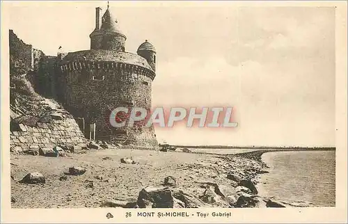 Ansichtskarte AK Mont Saint Michel Tour Gabriel