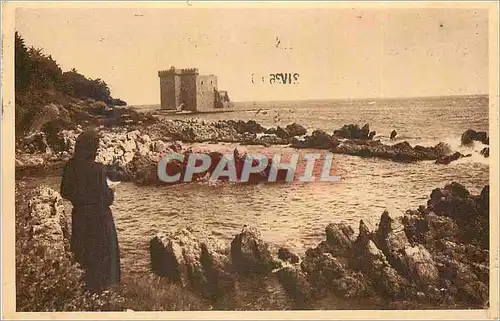 Cartes postales Abbaye de N D de Lerins Ile Saint Honorat Le Monastere Fortifie et Recifs