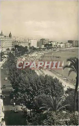 Moderne Karte Cannes (A M) Les Grands Hotels La Croisette et la Plage