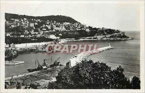 Cartes postales moderne Nice Entree du Port et le Mont Boron
