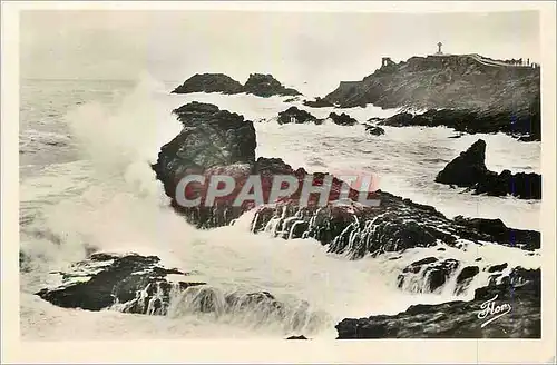 Moderne Karte Saint Lunaire (I et V) Le Decolle Maree Montante par Gros Temps