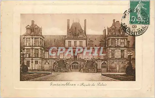 Cartes postales Fontainebleau Facade du Palais