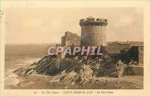 Ansichtskarte AK Saint Jean de Luz La Cote Basque Le Fort Socoa