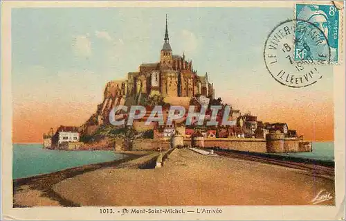 Cartes postales Le Mont Saint Michel L'Arrivee
