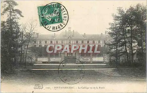 Cartes postales Fontainebleau Le College vu de la Foret
