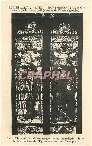 Cartes postales Eglise Saint Martin (XVIe Siecle) Montmorency (S et O) Vitrail (dernier de l'Abside Gauche)
