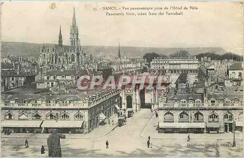Cartes postales Nancy Vue Panoramique prise de l'Hotel de Ville