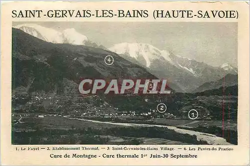 Cartes postales Saint Gervais les Bains (Haute Savoie) Cure de Montagne