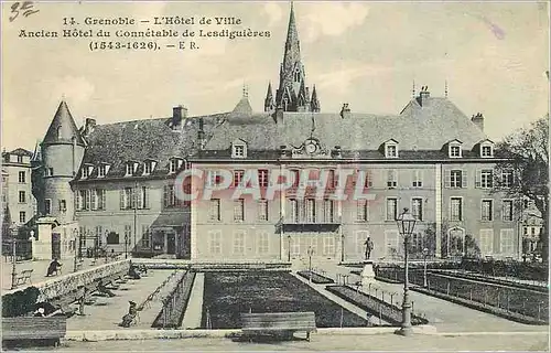 Cartes postales Grenoble L'Hotel de Ville Ancien Hotel du Connetable de Lesdiguieres