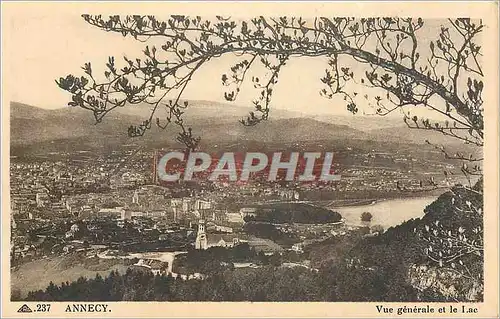 Cartes postales Annecy Vue Generale et le Lac