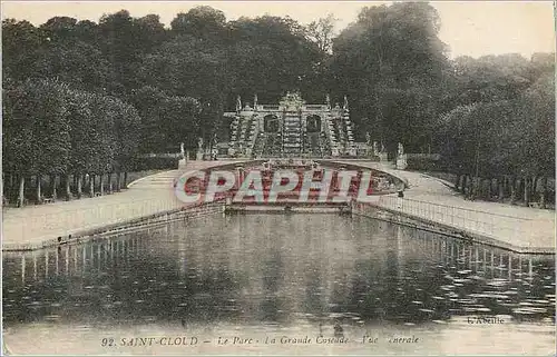 Cartes postales Saint Cloud Le Parc La Grande Cascade Vue Generale
