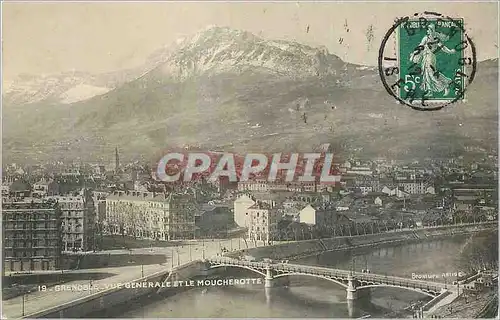 Cartes postales Grenoble Vue Generale et le Moucherotte