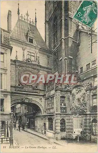 Cartes postales Rouen La Grosse Horloge