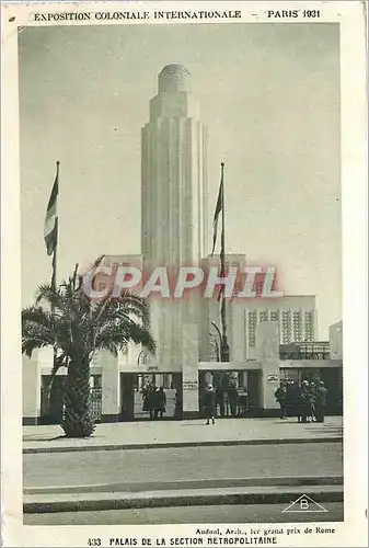 Ansichtskarte AK Paris Exposition Coloniale Internationale Palais de la Section Metropolitaine