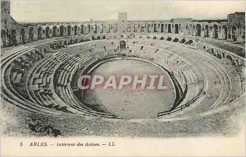 Ansichtskarte AK Arles Interieur des Arenes