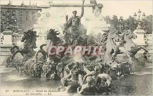 Cartes postales Bordeaux Detail du Monument des Girondins