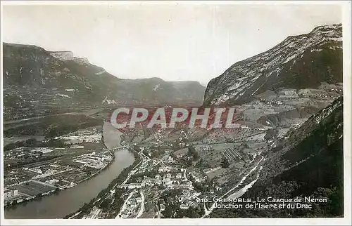 Cartes postales moderne Grenoble Le Casque de Neron Jonction de l'Isere et du Drac