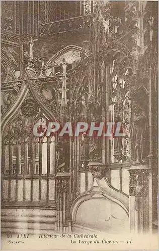 Cartes postales Albi Interieur de la Cathedrale La Vierge du Choeur