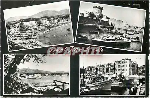 Cartes postales moderne Saint Jean de Luz La Plage Ciboure Le Port La Rhune
