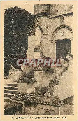 Cartes postales Loches (I et L) Entree du Chateau Royal