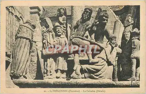 Cartes postales St Thegonnec (Finistere) Le Calvaire (Details)
