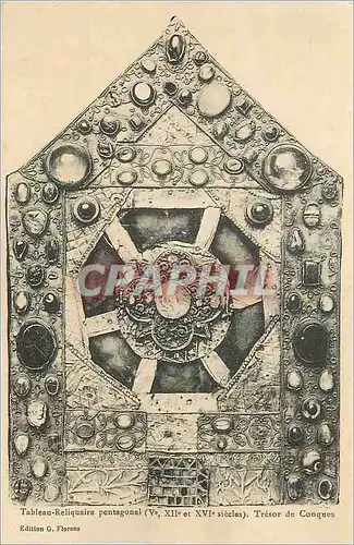 Ansichtskarte AK Tableau Reliquaire Pentagonal (Ve XIIe XVIe Siecles) Tresor de Conques