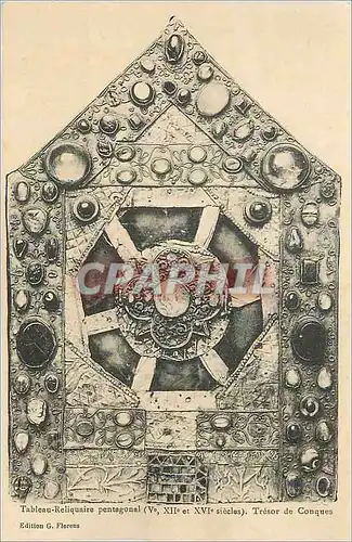 Cartes postales Tableau Reliquaire Pentagonal (Ve XIIe XVIe Siecles) Tresor de Conques