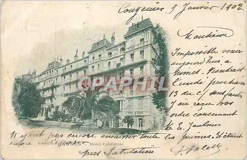 Cartes postales Cannes Hotel Californie