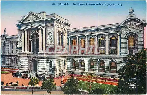 Cartes postales Monaco Le Musee Oceanographique (facade nord)