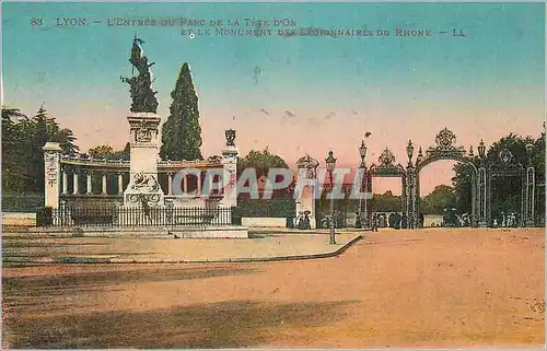 Ansichtskarte AK Lyon L'Entree du Parc de la Tete d'Or et le Monument des Legionnaires du Rhone