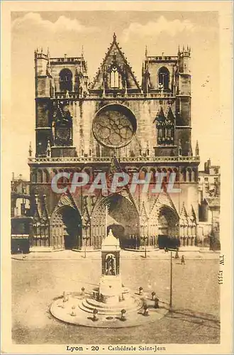 Cartes postales Lyon Cathedrale Saint Jean