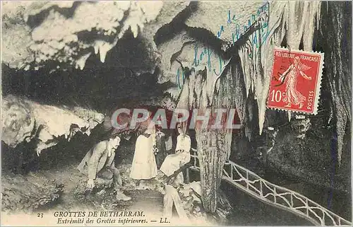 Cartes postales Grottes de Betharram Extremite des Grottes Inferieures