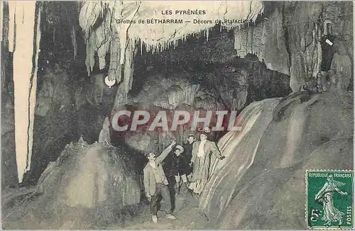 Ansichtskarte AK Grottes de Betharram Les Pyrenees Decors de Stalactites