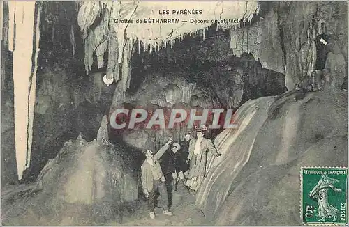 Cartes postales Grottes de Betharram Les Pyrenees Decors de Stalactites