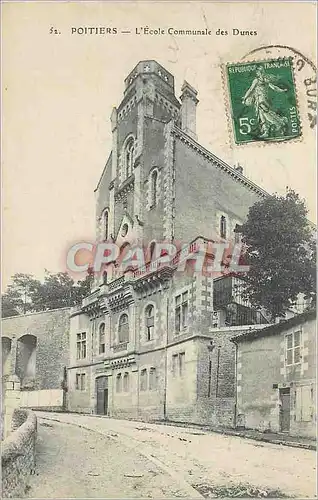 Cartes postales Poitiers L'Ecole Communale des Dunes